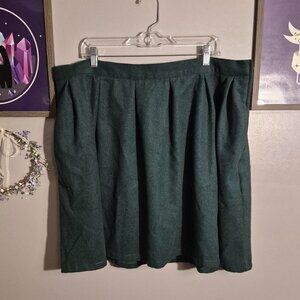 Green Wool Skirt